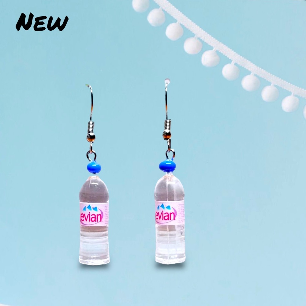 💝 New Acrylic lightweight Mineral Water Bottles Cute Womens Drop Earrings